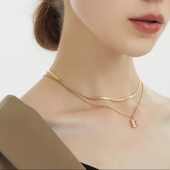 GP Double layered necklace - Picture 4 of 7